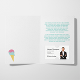 Scoops Of Appreciation For Your Referrals! | Real Estate Greeting Cards with Envelopes Greeting Card Market Dwellings