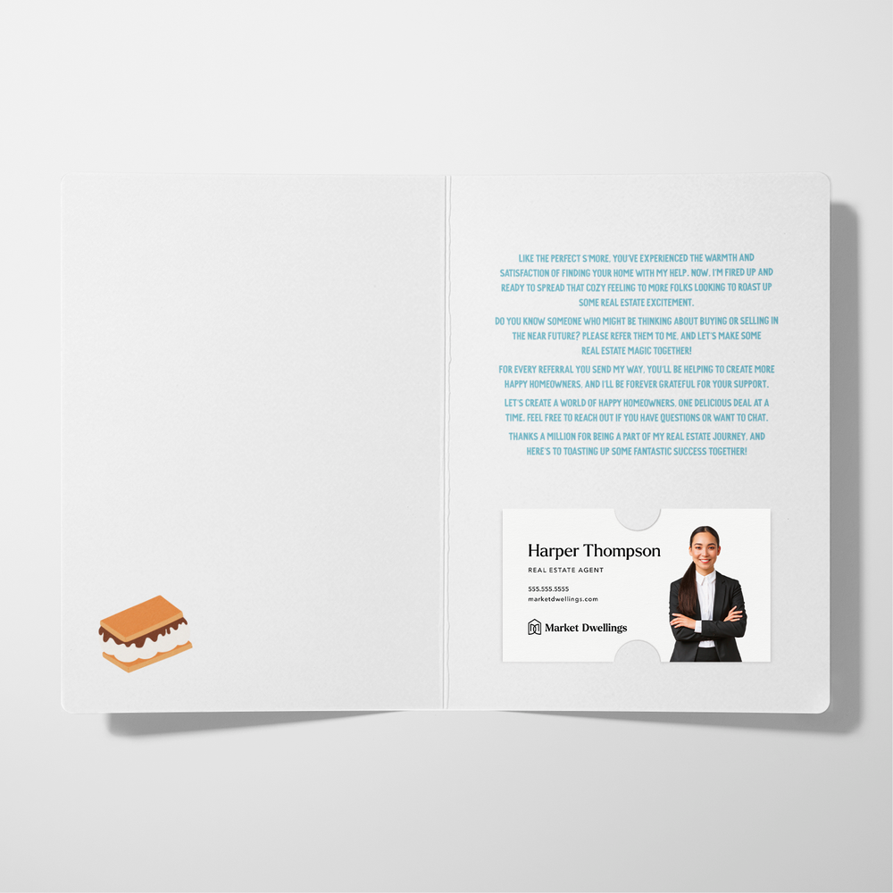 Set of Need S'more Clients Like You! Greeting Cards | Envelopes Included Greeting Card Market Dwellings