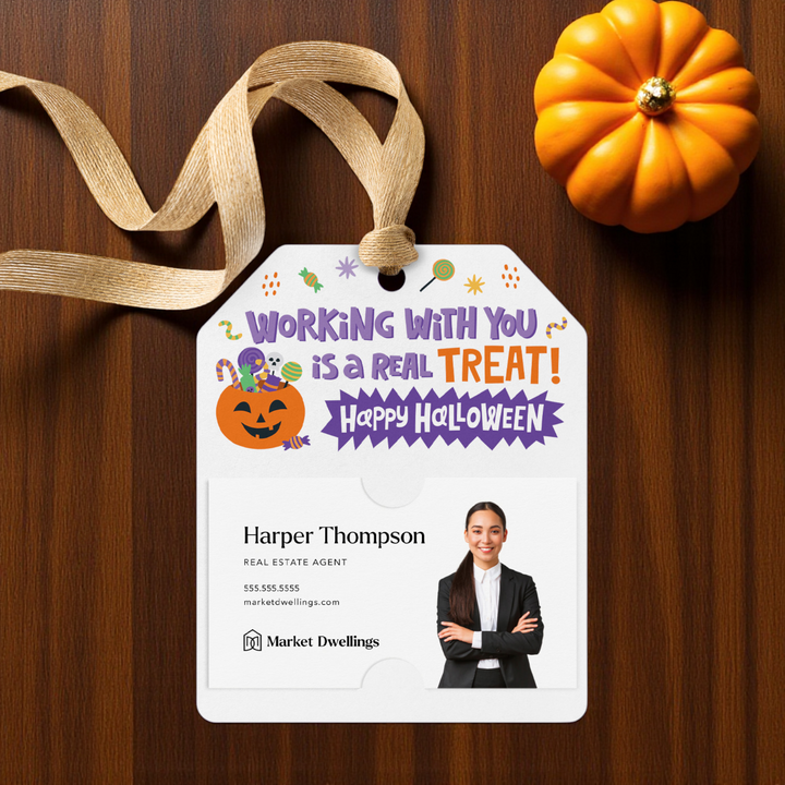 Working With You Is A Real Treat! Happy Halloween | Gift Tags Gift Tag Market Dwellings