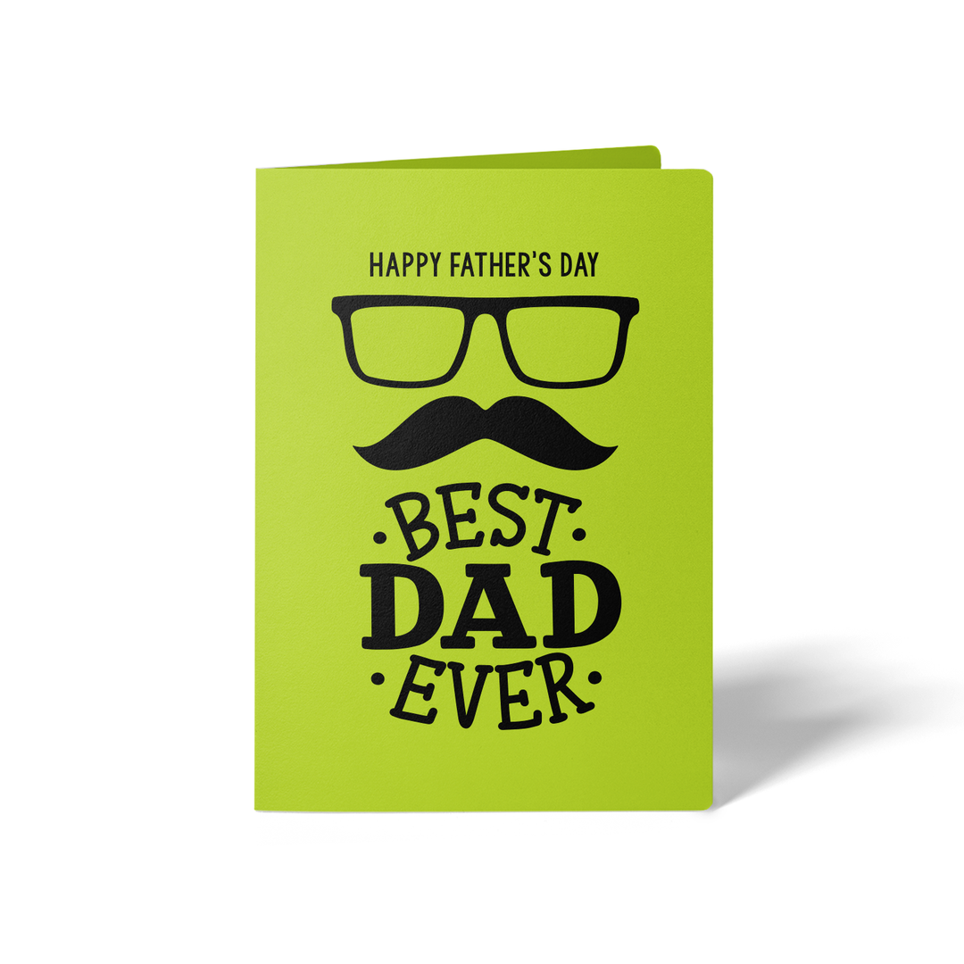 Set of Happy Father's Day Greeting Cards | Envelopes Included Greeting Card Market Dwellings GREEN APPLE