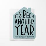 "It's Been Another Year" Home Anniversary | Real Estate & Mortgage Greeting Cards with Envelopes Greeting Card Market Dwellings