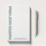 Manifest Great Things Notepads Notepad Market Dwellings SEAFOAM None 12
