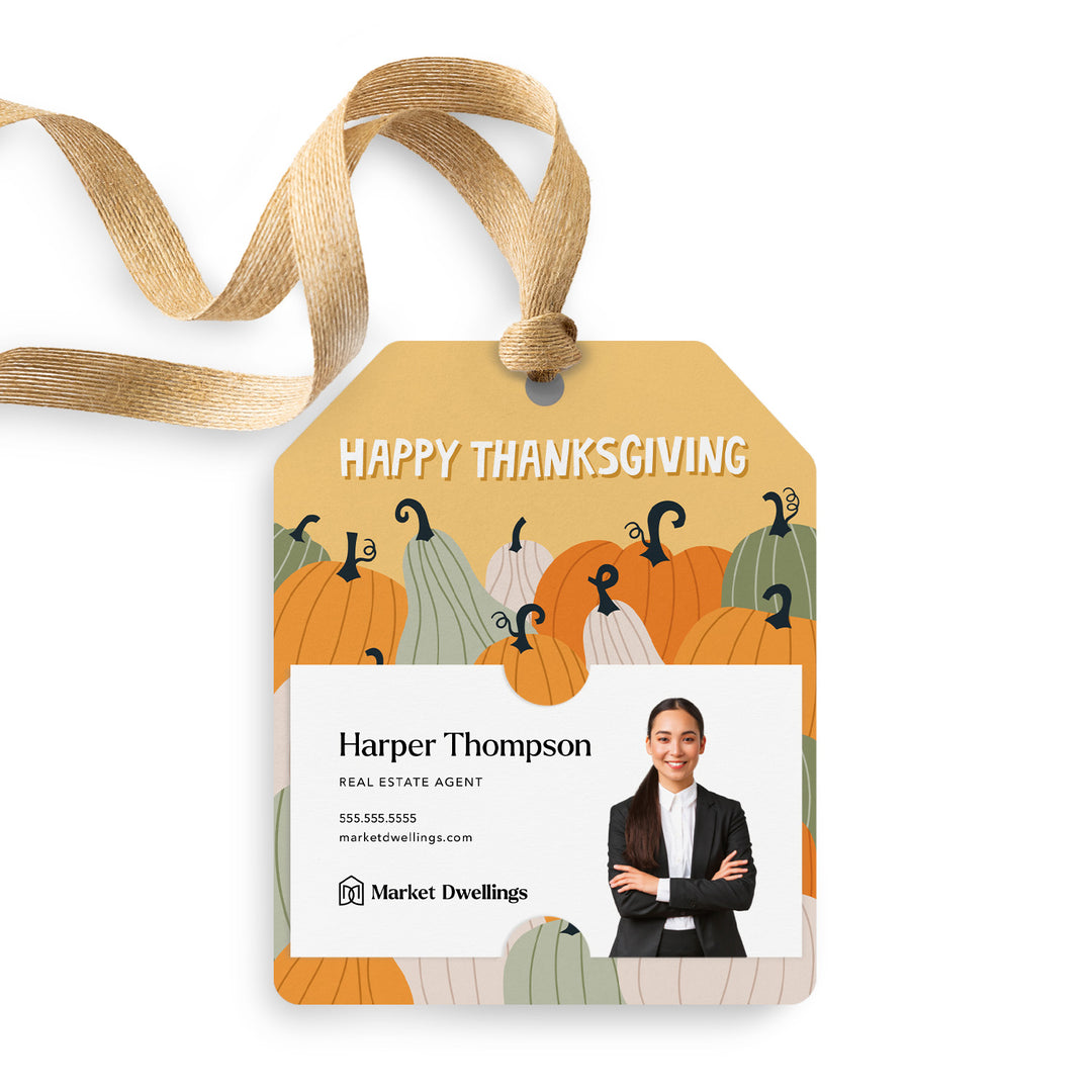 Happy Thanksgiving | Gift Tags Gift Tag Market Dwellings TANGERINE