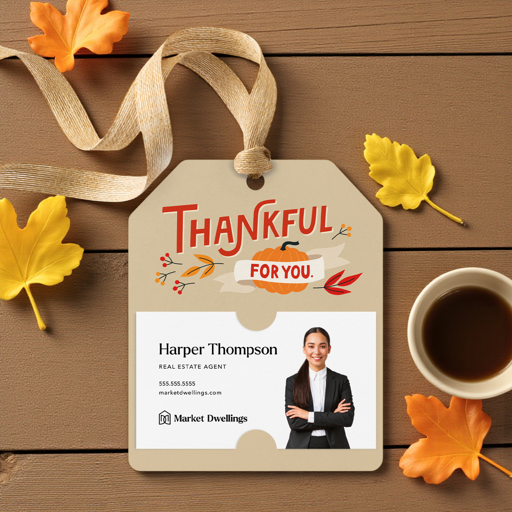Thankful For You | Gift Tags Gift Tag Market Dwellings