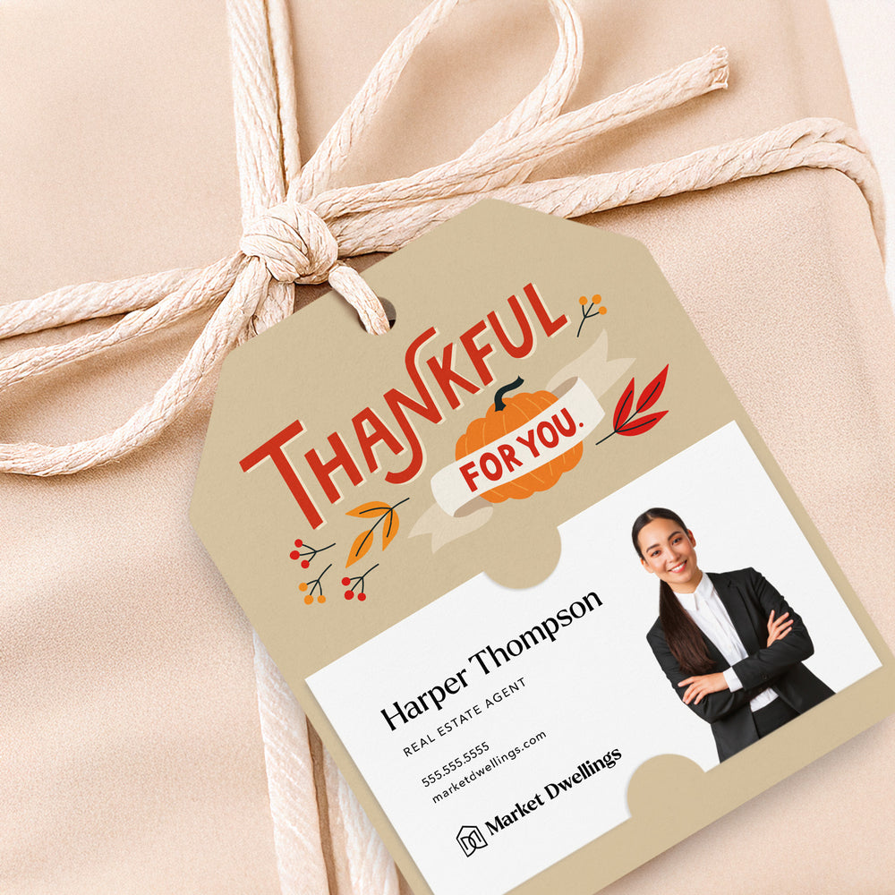 Thankful For You | Gift Tags Gift Tag Market Dwellings