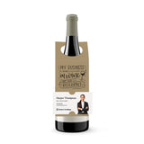 My Business Runs on Wine and Your Referrals | Bottle Hang Tags Bottle Tag Market Dwellings KRAFT 10