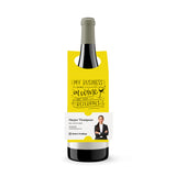 My Business Runs on Wine and Your Referrals | Bottle Hang Tags Bottle Tag Market Dwellings LEMON 10