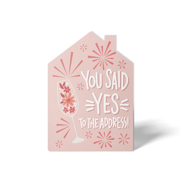 Set of You said yes to the address! | Greeting Cards | Envelopes Included | 151-GC002-AB Greeting Card Market Dwellings BLUSH