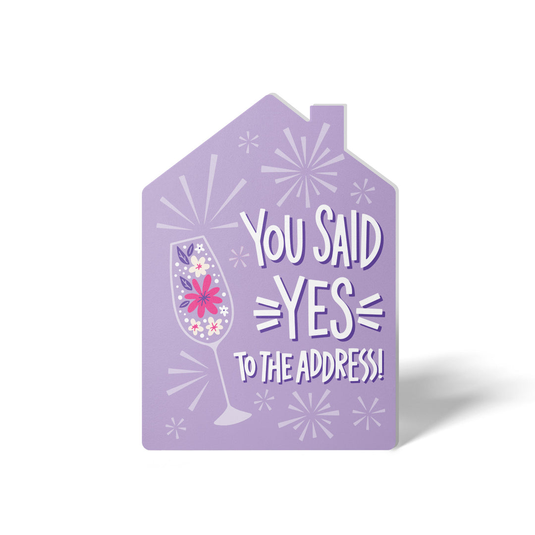 Set of You said yes to the address! | Greeting Cards | Envelopes Included | 151-GC002-AB Greeting Card Market Dwellings LILAC