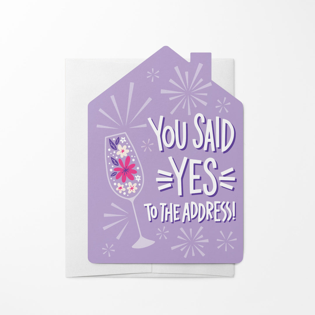 Set of You said yes to the address! | Greeting Cards | Envelopes Included | 151-GC002-AB Greeting Card Market Dwellings