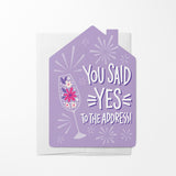 You said yes to the address! | Real Estate & Mortgage Greeting Cards with Envelopes | Real Estate & Mortgage Greeting Cards with Envelopes Greeting Card Market Dwellings