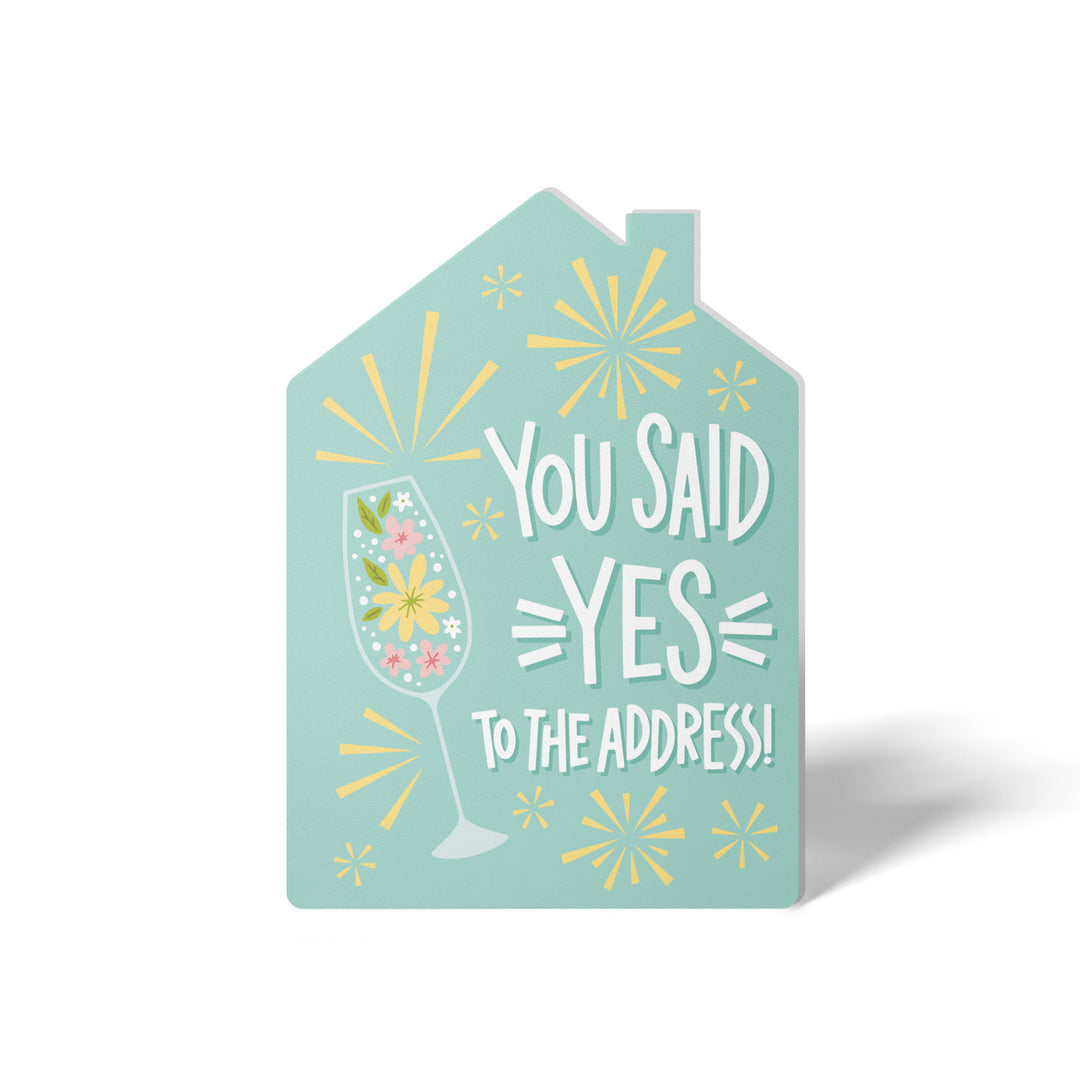 Set of You said yes to the address! | Greeting Cards | Envelopes Included | 151-GC002-AB Greeting Card Market Dwellings SEAFOAM