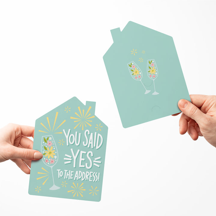 Set of You said yes to the address! | Greeting Cards | Envelopes Included | 151-GC002-AB Greeting Card Market Dwellings