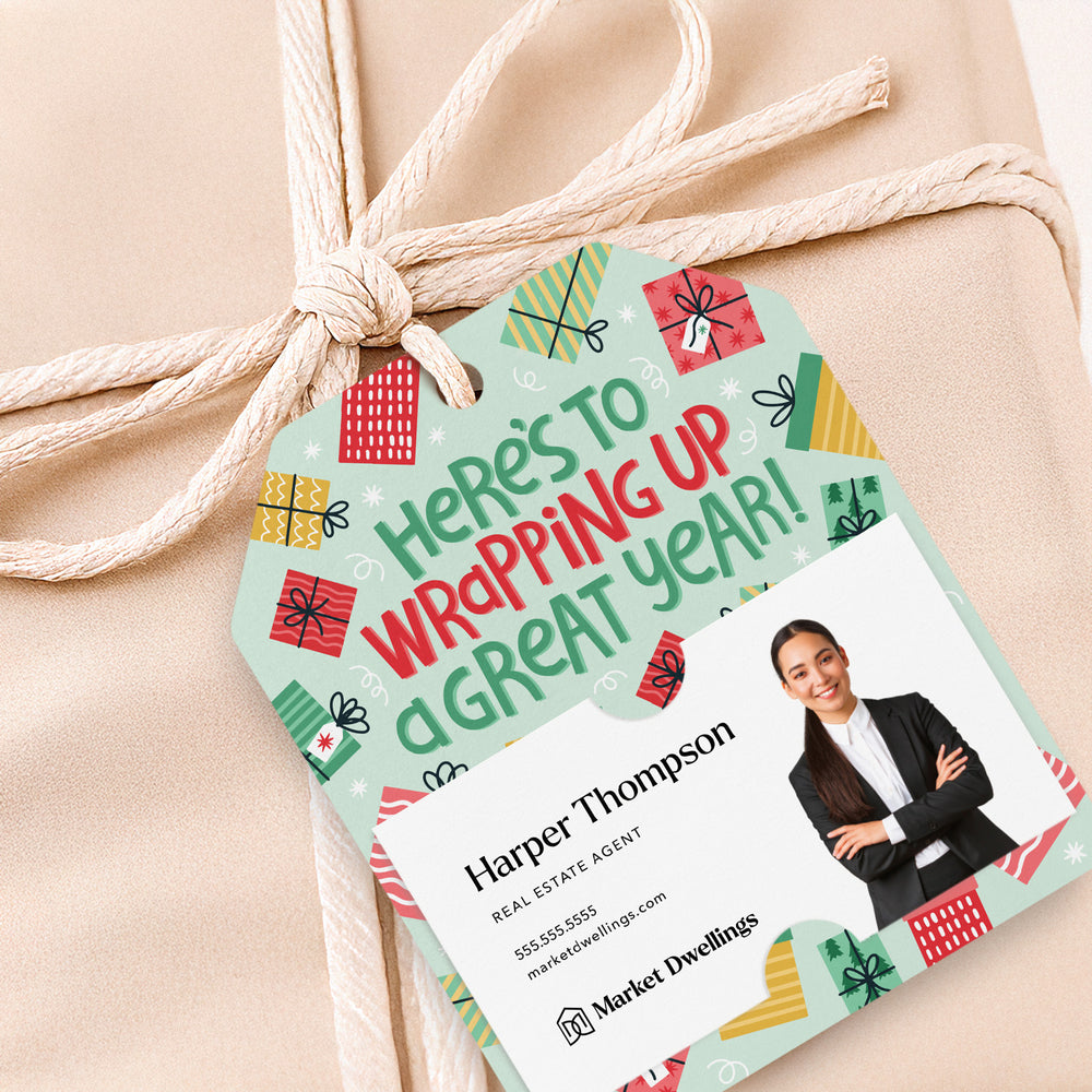 Here's To Wrapping Up A Great Year! | Gift Tags Gift Tag Market Dwellings