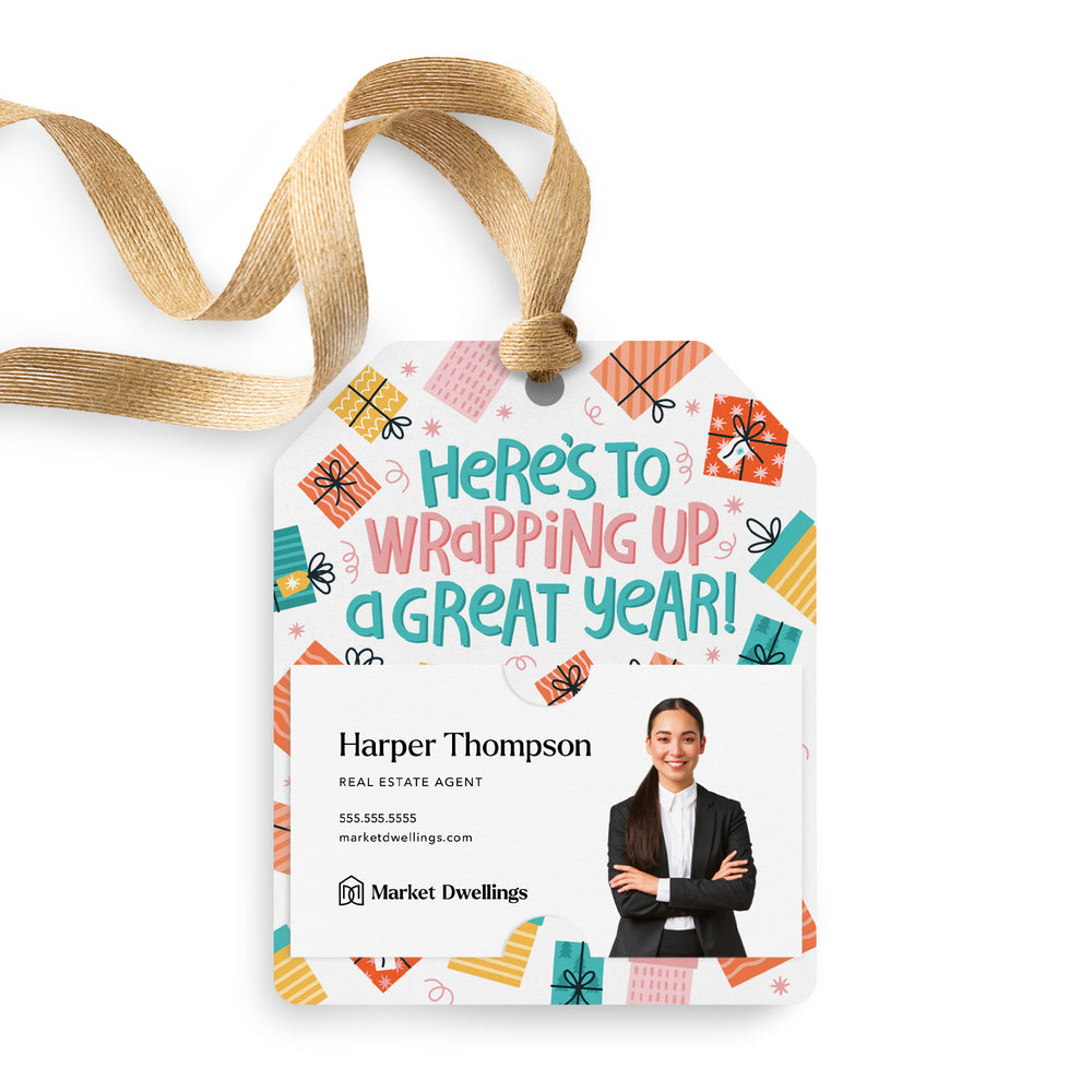 Here's To Wrapping Up A Great Year! | Gift Tags Gift Tag Market Dwellings WHITE 12
