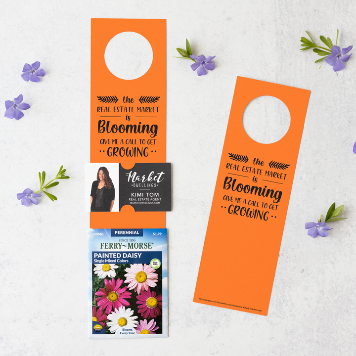 The Real Estate Market is Blooming | Door Hangers for Seed Packets | 16-DH003