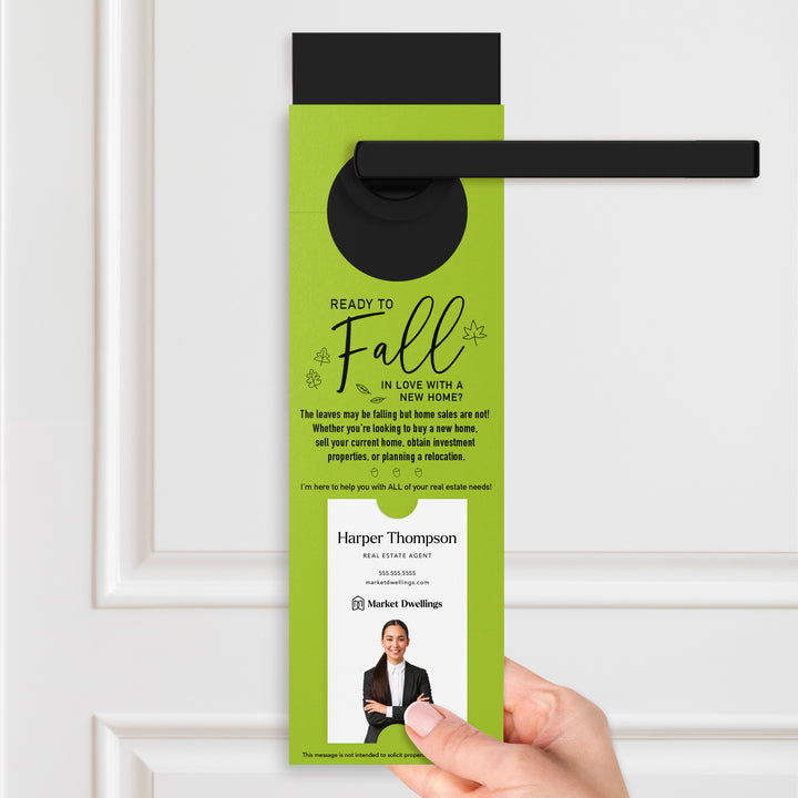 Vertical | Ready to FALL in Love with a New Home | Door Hangers | 16-DH005 Door Hanger Market Dwellings