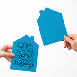 "There's No Place Like Home For The Holidays" | Real Estate Greeting Cards with Envelopes Greeting Card Market Dwellings