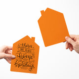 "There's No Place Like Home For The Holidays" | Real Estate Greeting Cards with Envelopes Greeting Card Market Dwellings