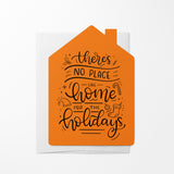"There's No Place Like Home For The Holidays" | Real Estate Greeting Cards with Envelopes Greeting Card Market Dwellings