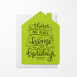 "There's No Place Like Home For The Holidays" | Real Estate Greeting Cards with Envelopes Greeting Card Market Dwellings