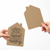 "There's No Place Like Home For The Holidays" | Real Estate Greeting Cards with Envelopes Greeting Card Market Dwellings