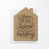 "There's No Place Like Home For The Holidays" | Real Estate Greeting Cards with Envelopes Greeting Card Market Dwellings