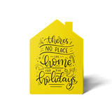"There's No Place Like Home For The Holidays" | Real Estate Greeting Cards with Envelopes Greeting Card Market Dwellings LEMON 10