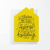 "There's No Place Like Home For The Holidays" | Real Estate Greeting Cards with Envelopes Greeting Card Market Dwellings