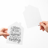 "There's No Place Like Home For The Holidays" | Real Estate Greeting Cards with Envelopes Greeting Card Market Dwellings