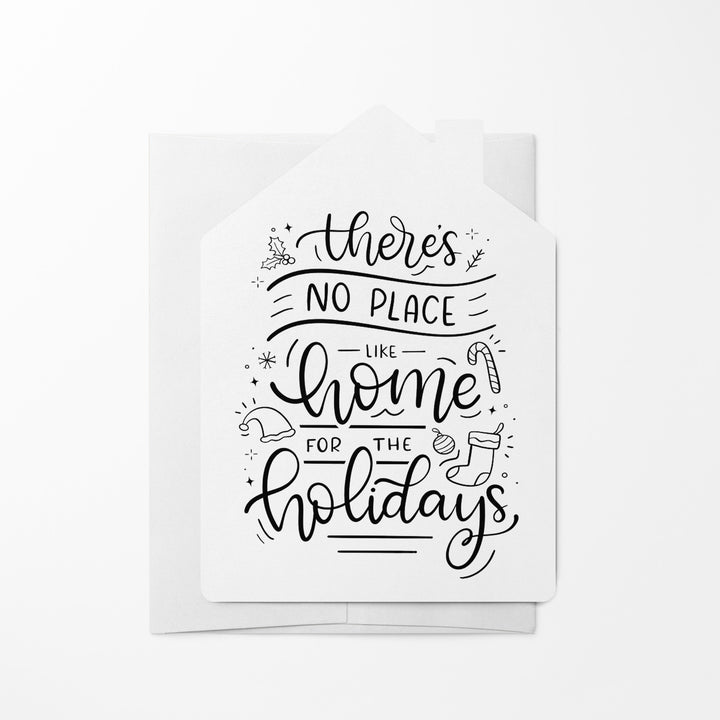 Set of "There's No Place Like Home For The Holidays" Greeting Cards | Envelopes Included | 16-GC002 Greeting Card Market Dwellings