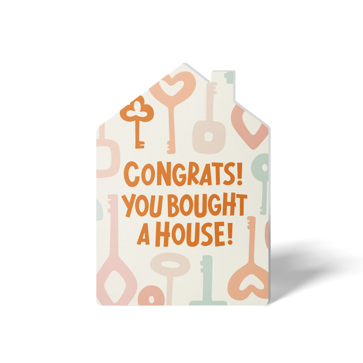 Set of Congrats! You Bought A House! | Greeting Cards | Envelopes Included | 164-GC002-AB Greeting Card Market Dwellings BEIGE