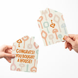 Congrats! You Bought A House! | Real Estate & Mortgage Greeting Cards with Envelopes Greeting Card Market Dwellings