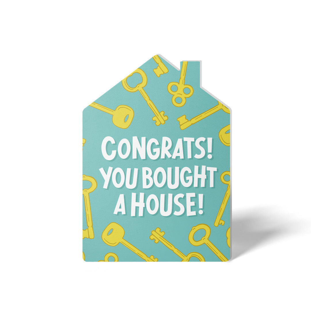 Set of Congrats! You Bought A House! | Greeting Cards | Envelopes Included | 164-GC002-AB Greeting Card Market Dwellings BLUISH