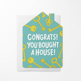 Congrats! You Bought A House! | Real Estate & Mortgage Greeting Cards with Envelopes Greeting Card Market Dwellings