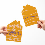 Congrats on your new home | Real Estate Greeting Cards with Envelopes Greeting Card Market Dwellings