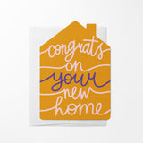 Congrats on your new home | Real Estate Greeting Cards with Envelopes Greeting Card Market Dwellings