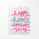 Happy home anniversary | Real Estate & Mortgage Greeting Cards with Envelopes Greeting Card Market Dwellings