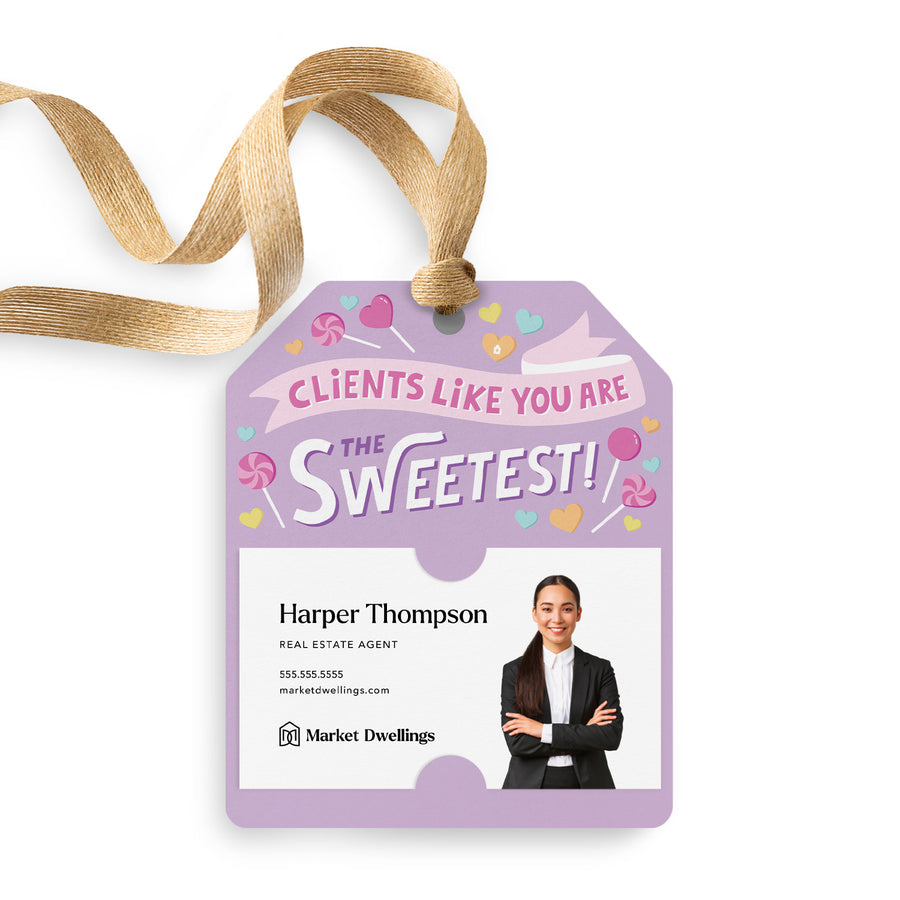 Clients Like You Are The Sweetest! | Gift Tags Gift Tag Market Dwellings LILAC