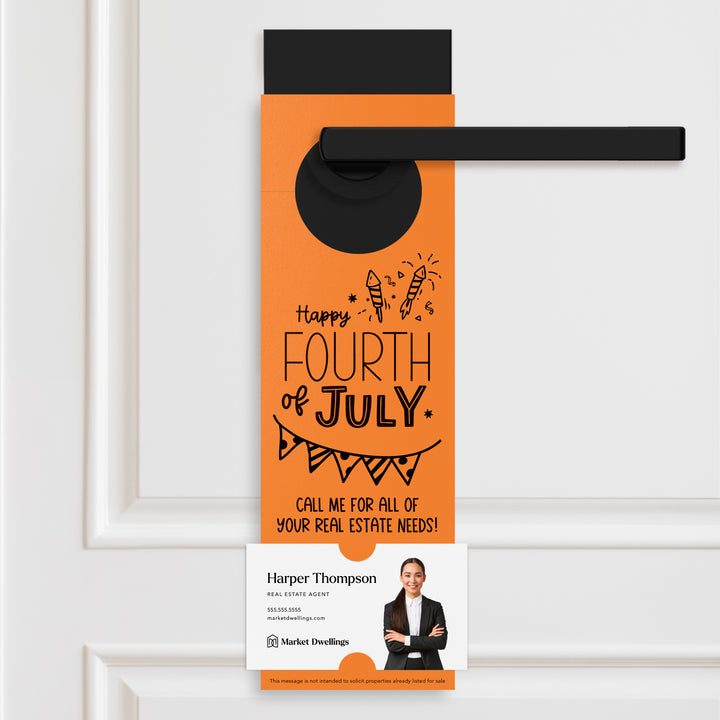 Happy Fourth of July | Real Estate Door Hangers Door Hanger Market Dwellings CARROT