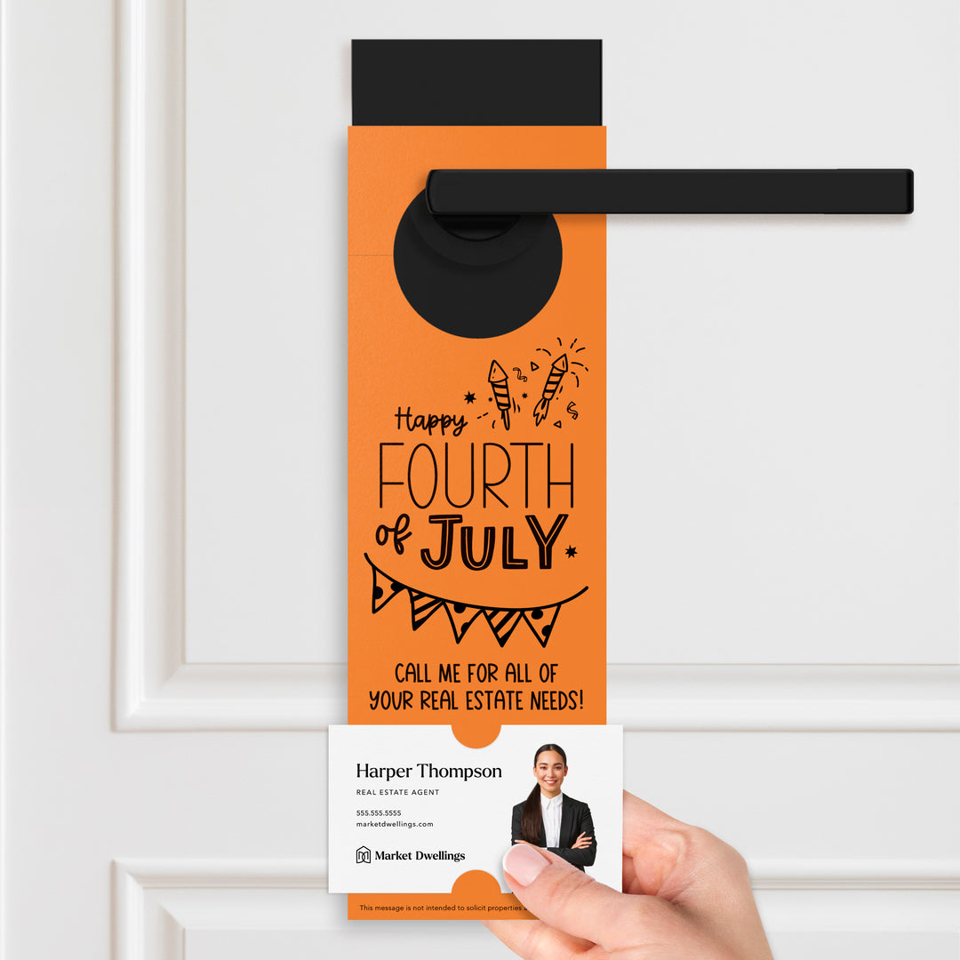 Happy Fourth of July | Real Estate Door Hangers Door Hanger Market Dwellings