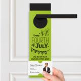 Happy Fourth of July | Real Estate Door Hangers Holiday Door Hanger Market Dwellings