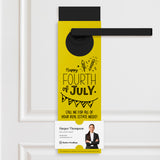 Happy Fourth of July | Real Estate Door Hangers Holiday Door Hanger Market Dwellings LEMON 10