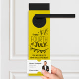 Happy Fourth of July | Real Estate Door Hangers Holiday Door Hanger Market Dwellings