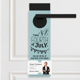 Happy Fourth of July | Real Estate Door Hangers Holiday Door Hanger Market Dwellings