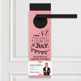 Happy Fourth of July | Real Estate Door Hangers Holiday Door Hanger Market Dwellings
