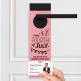 Happy Fourth of July | Real Estate Door Hangers Holiday Door Hanger Market Dwellings