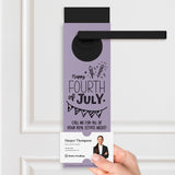 Happy Fourth of July | Real Estate Door Hangers Holiday Door Hanger Market Dwellings