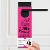 Happy Fourth of July | Real Estate Door Hangers Holiday Door Hanger Market Dwellings