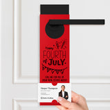 Happy Fourth of July | Real Estate Door Hangers Holiday Door Hanger Market Dwellings